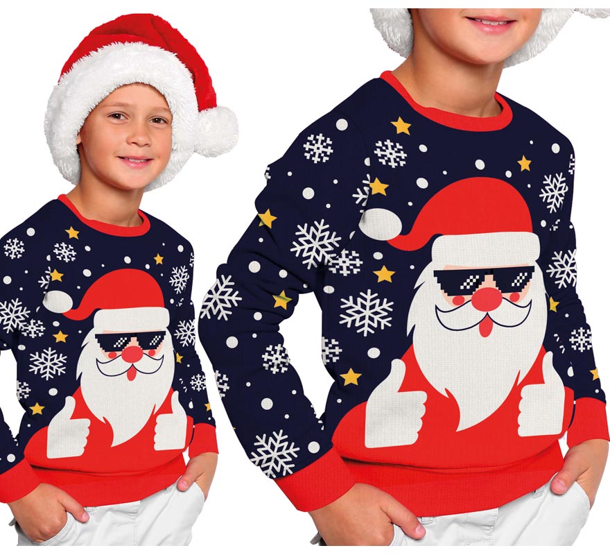 Translation missing: it.Jersey Navidad Papá Noel cool para niños