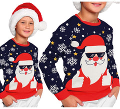 Fantastico maglione natalizio di Babbo Natale per bambini