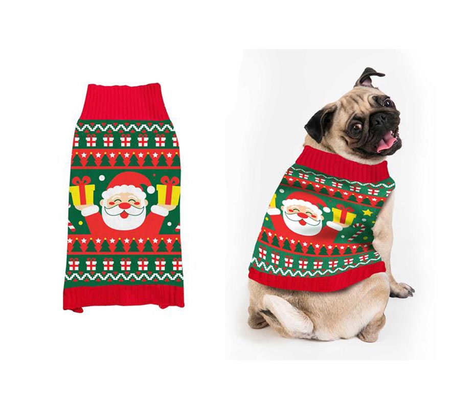 Translation missing: it.Jersey Navidad Papá Noel para perro