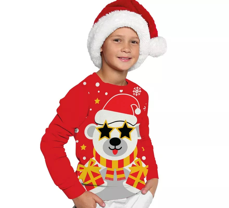 Translation missing: it.Jersey Navideño de Oso Polar para niños