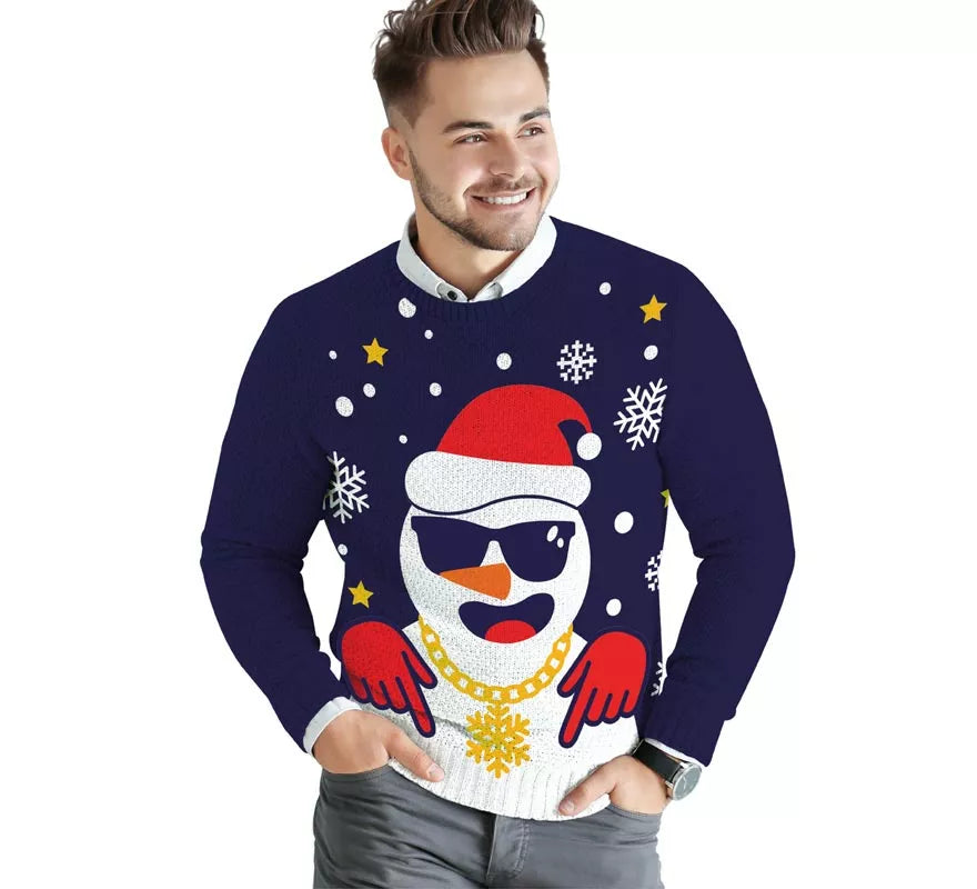 Translation missing: it.Jersey Navideño de Papá Noel Divertido para hombre