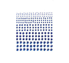 Gioielli adesivi con diamante glitter blu per adulti