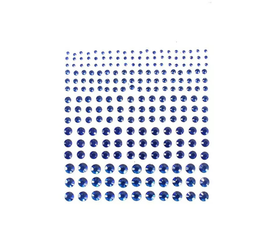 Translation missing: es.Joyas Adhesivas de Diamante brillo azul adulto