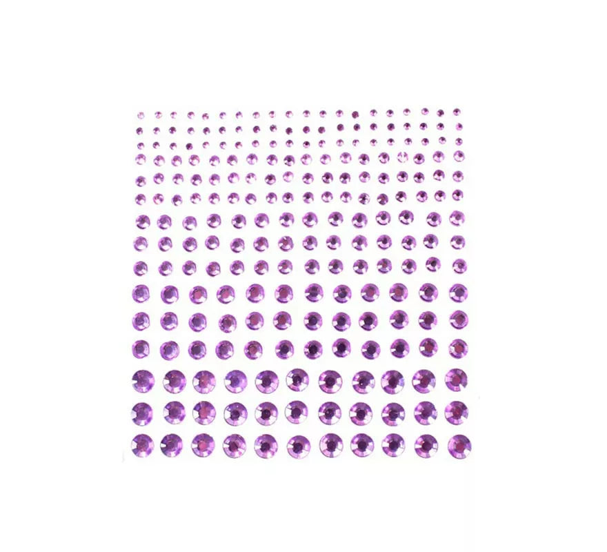 Translation missing: it.Joyas Adhesivas de Diamante brillo morado adulto
