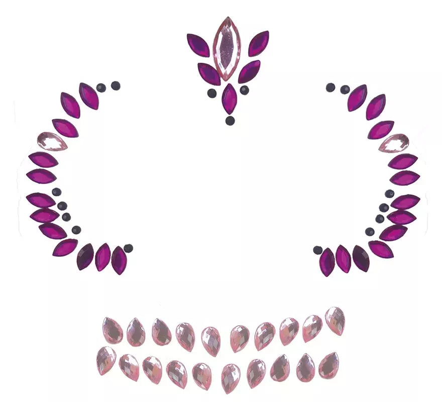 Translation missing: es.Joyas Faciales Adhesivas de Calavera Lila