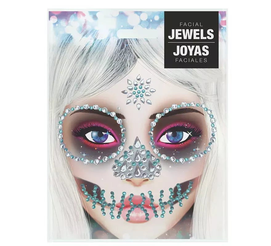 Translation missing: es.Joyas Faciales Adhesivas de Calavera Verde