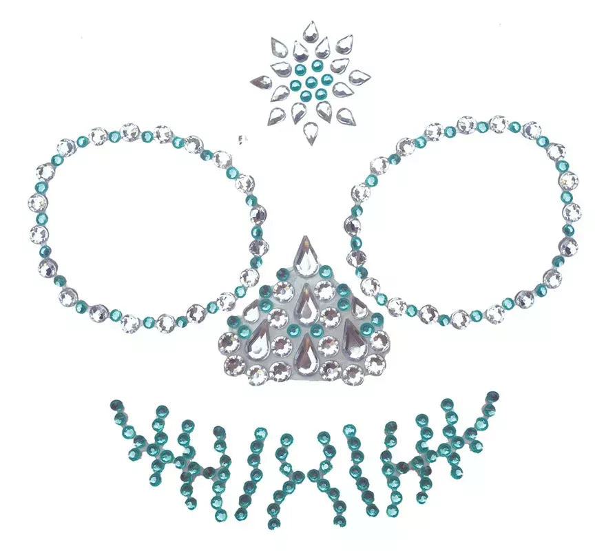 Translation missing: es.Joyas Faciales Adhesivas de Calavera Verde