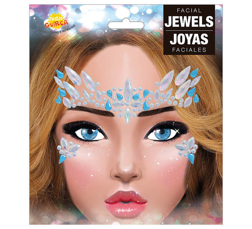 Translation missing: it.Joyas Faciales Azules y Blancas Adhesivas