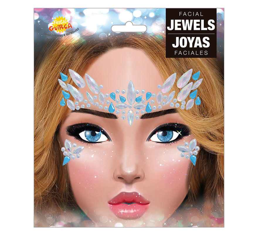 Translation missing: it.Joyas Faciales Azules y Blancas Adhesivas