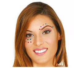 Gioielli per il viso con stelle adesive