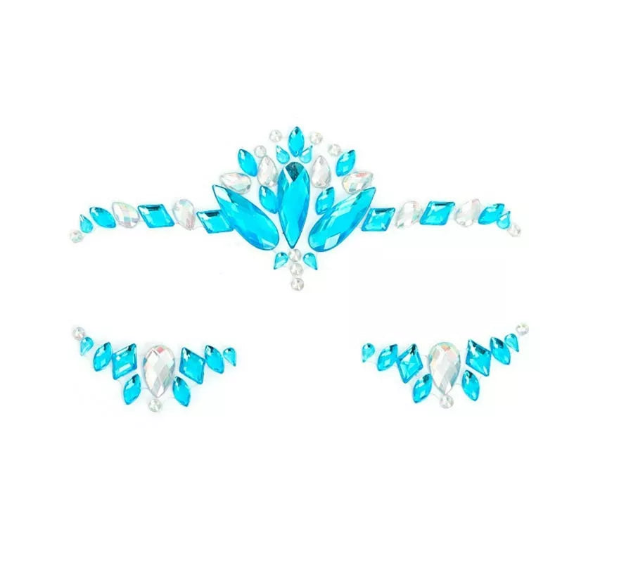 Translation missing: it.Joyas Faciales gotas azul mar y plateado