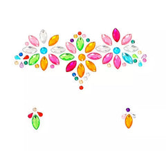 Joyas Faciales gotas multicolor