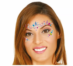 Gioielli Facciali Multicolor Adesivi