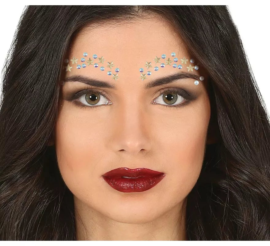 Translation missing: es.Joyas Faciales Pestañas y Cejas Estrellas doradas