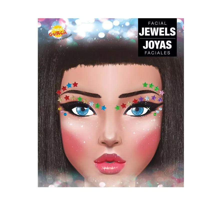 Translation missing: it.Joyas Faciales Pestañas y Cejas Estrellas multicolor