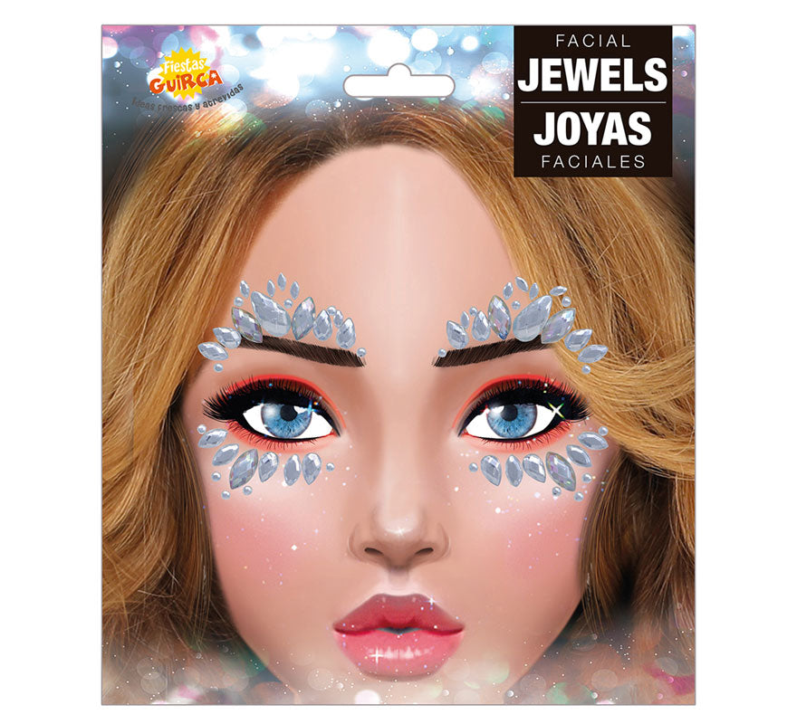 Joyas Faciales Plata Adhesivas