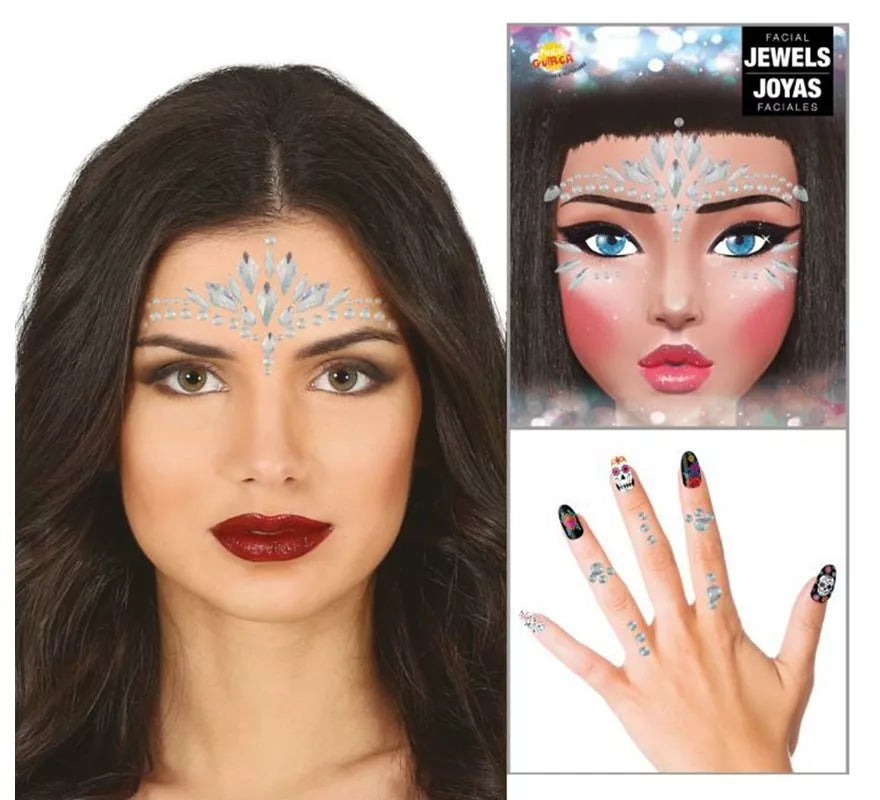 Translation missing: es.Joyas Faciales y Uñas plateado Diamantes elegantes