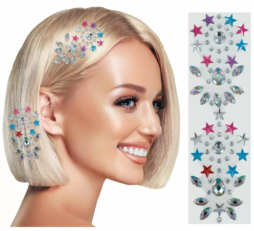 Translation missing: it.Joyas para el Cabello multicolor de 13x25 cm adulto