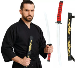 Katana giocattolo con fodero in plastica da 60 cm