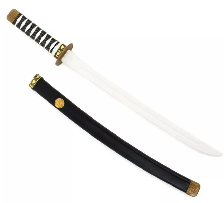 Translation missing: it.Katana Ninja blanca de juguete de 75 cm
