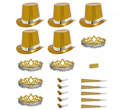 Kit 5 bomboniere olografiche dorate Las Vegas