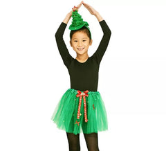 Kit albero di Natale per bambini da 30 cm: fascia da 28 cm e tutù