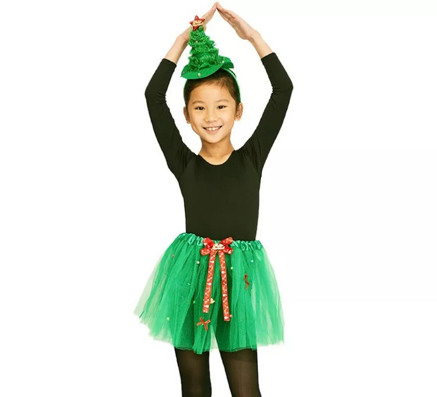 Translation missing: it.Kit Árbol Navidad Infantil de 30 cm: Diadema y Tutú de 28 cm