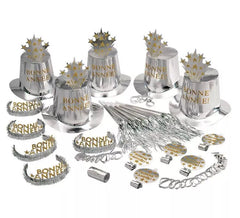 Kit Bonne Année in argento per 10 persone