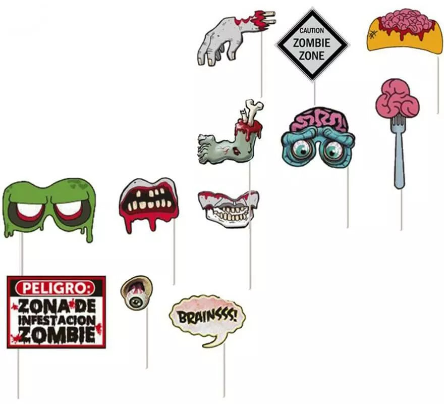 Translation missing: it.Kit de 12 piezas para Photocall Halloween
