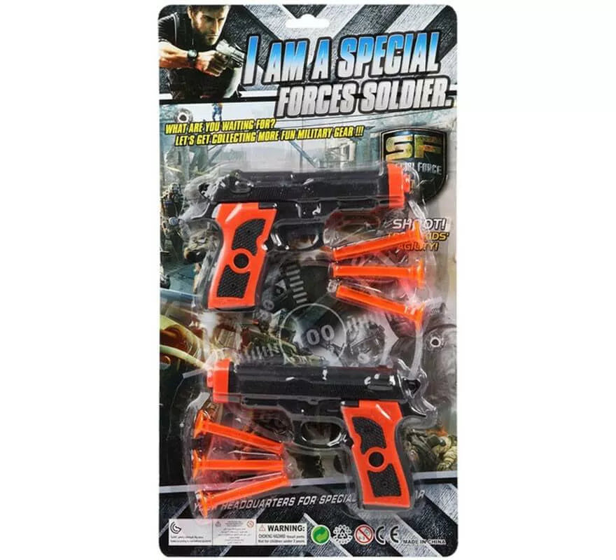 Translation missing: it.Kit de 2 Pistolas y 6 Flechas de Policía de 39x21 cm