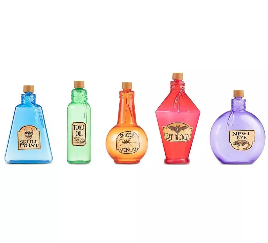 Translation missing: es.Kit de 5 Botellas de Pociones decorativas de 21,25x21x5,6 cm