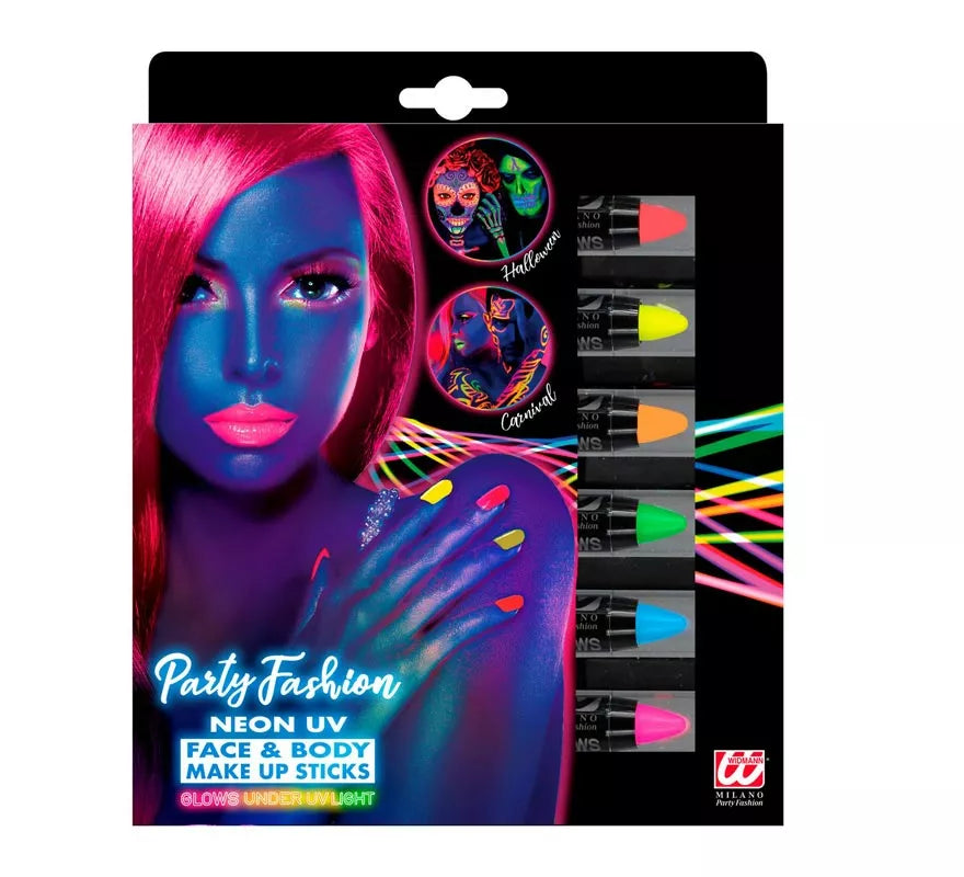 Translation missing: it.Kit de 6 Barras Maquillaje Fluorescente