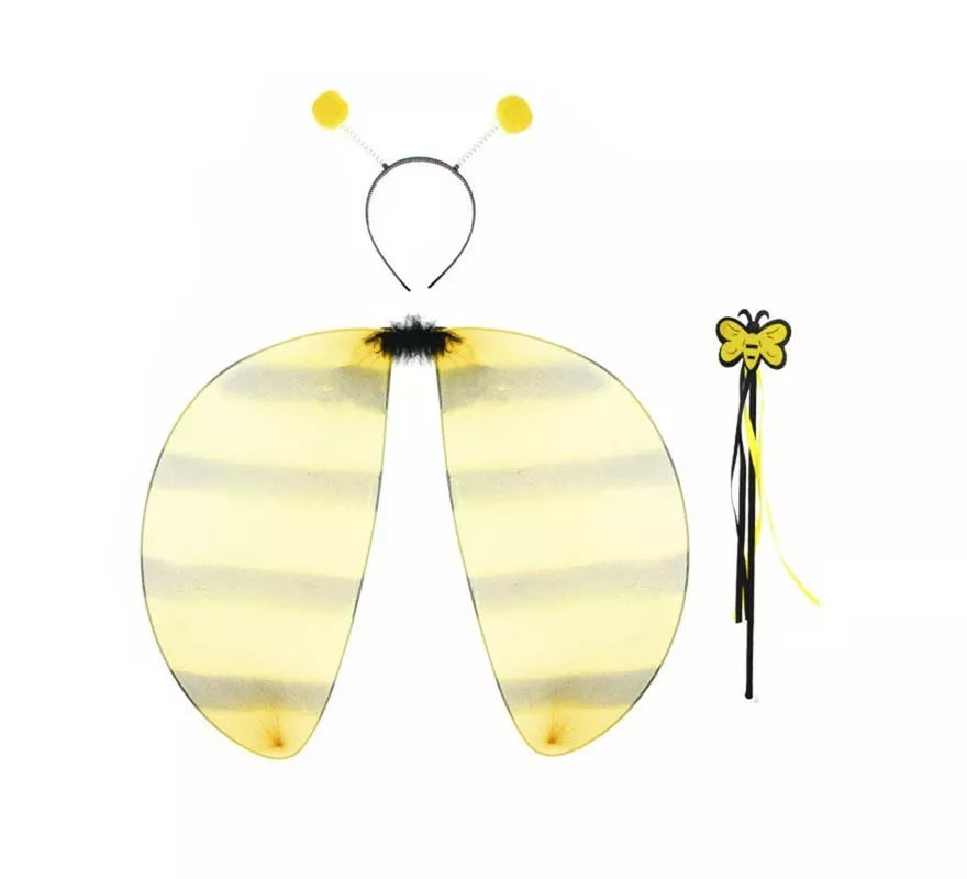 Translation missing: it.Kit de Abeja amarillo y negro: Alas, Diadema y Varita