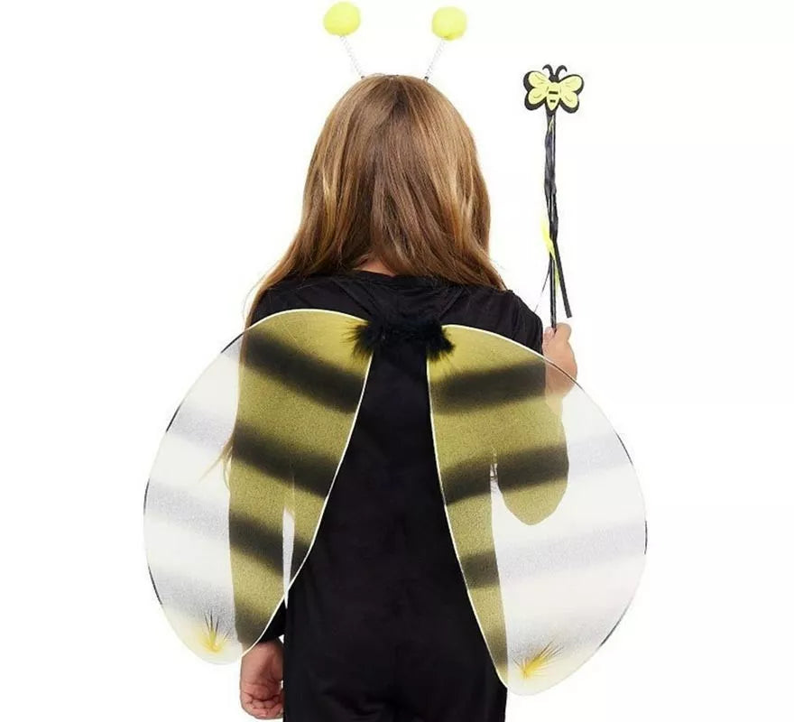 Translation missing: it.Kit de Abeja amarillo y negro: Alas, Diadema y Varita