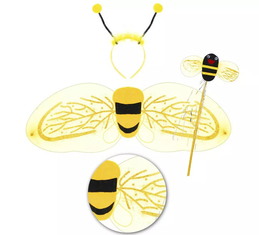 Translation missing: es.Kit de Abeja Infantil: Alas, Diadema y Varita