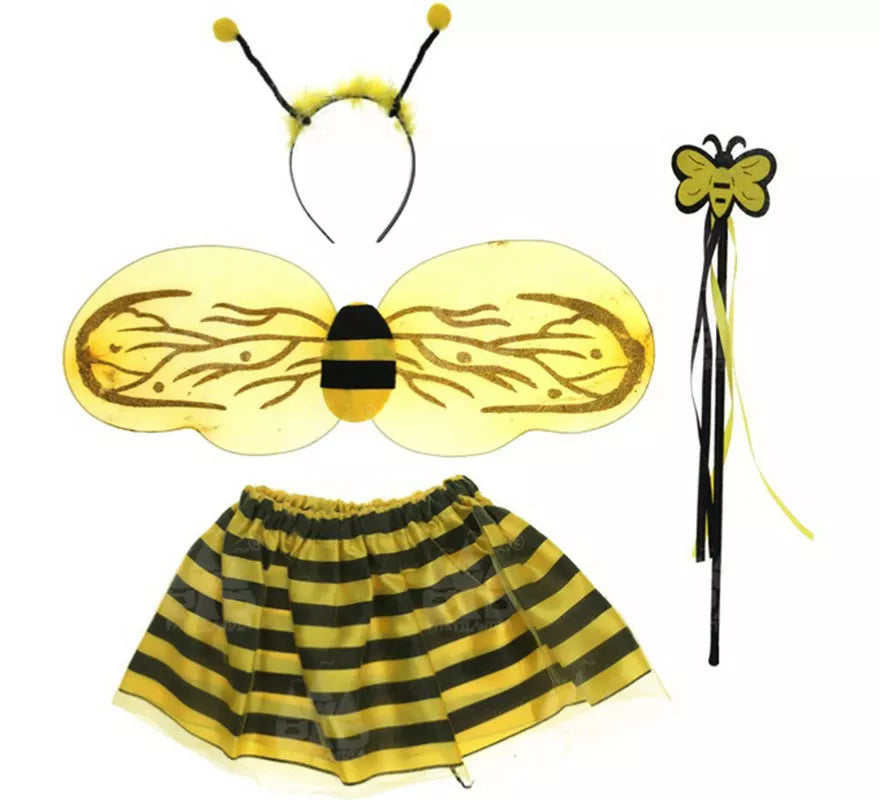 Translation missing: es.Kit de Abeja para niña: Diadema, Alas, Varita y Tutú