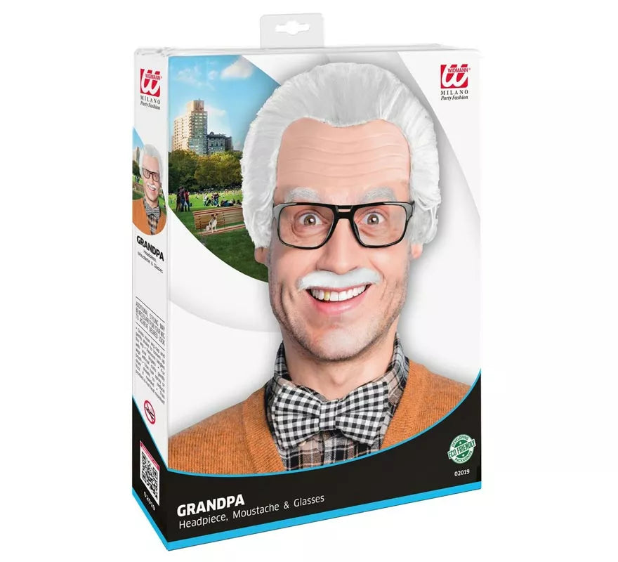 Translation missing: it.Kit de Abuelo o Científico adulto: Cabeza, Bigote y Gafas