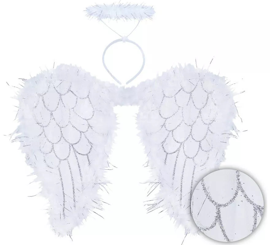 Translation missing: es.Kit de Ángel: Diadema con Halo y Alas de 40x50 cm