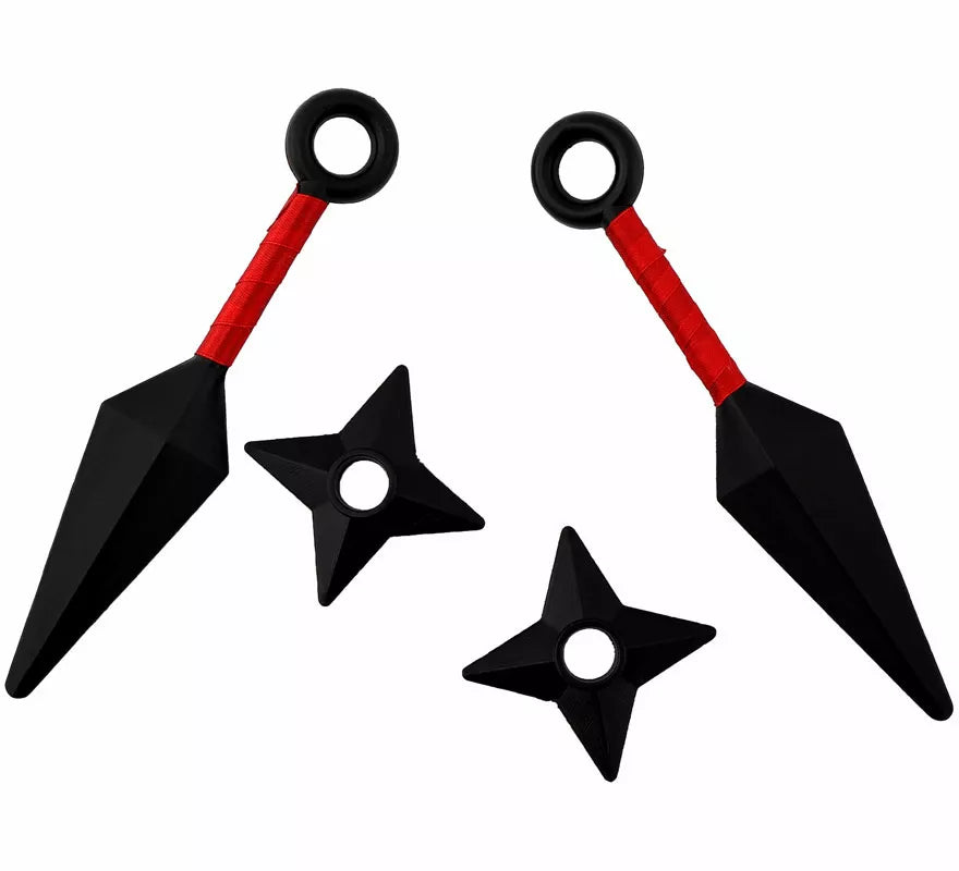 Translation missing: it.Kit de Armas Ninja: 2 Kunai y 2 Estrellas de plástico