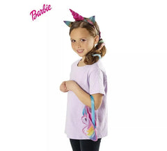 Kit per bambini Barbie Unicorno: borsa, clip e fascia per capelli
