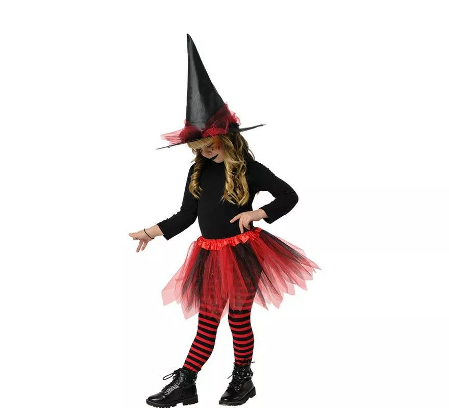 Translation missing: es.Kit de Bruja Infantil: Tutú rojo y Sombrero