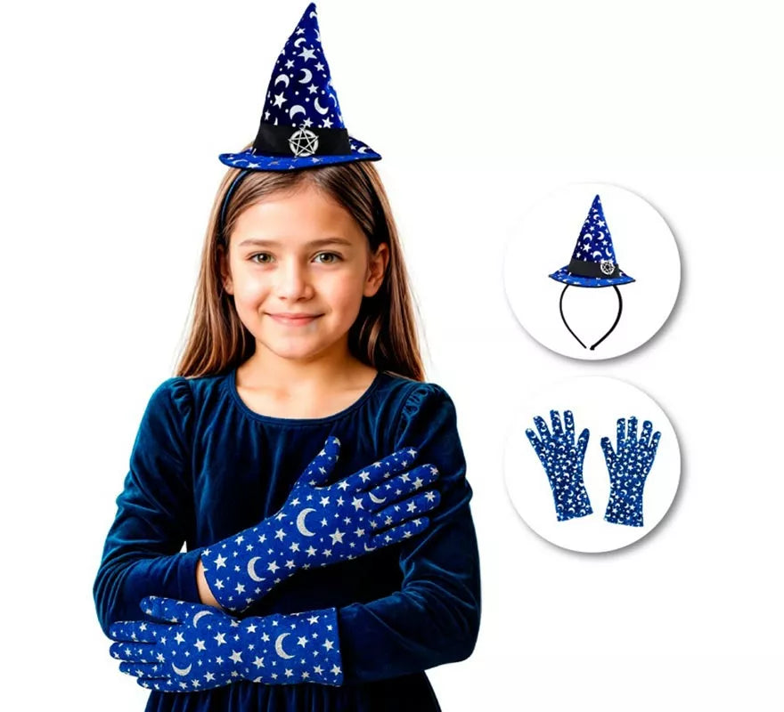 Translation missing: it.Kit de Bruja Luna Infantil: Diadema y Guantes