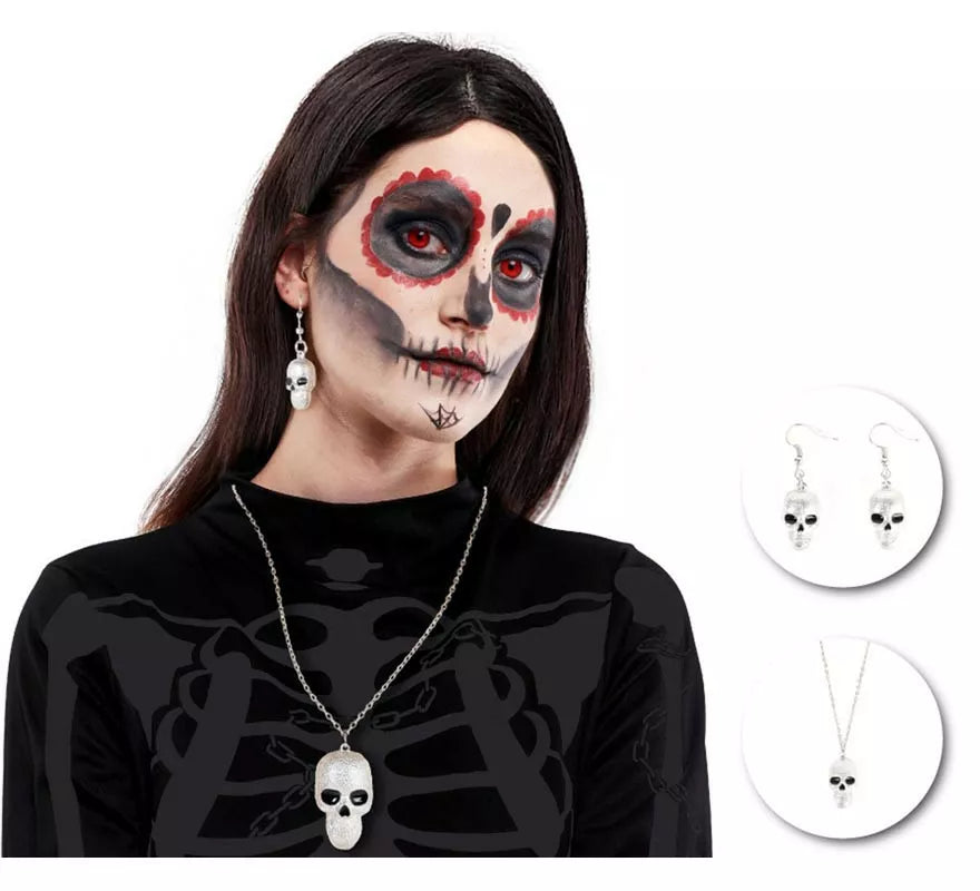 Translation missing: it.Kit de Calavera: Collar y Pendientes