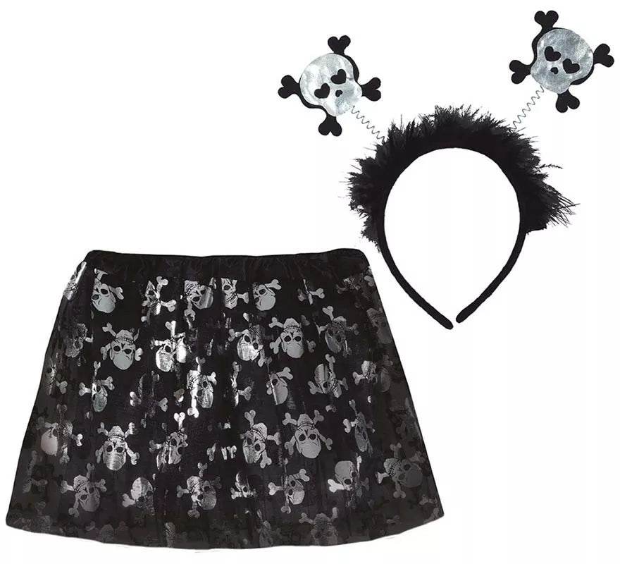 Translation missing: it.Kit de Calaveras Infantil: Tutú y Diadema 30 cm