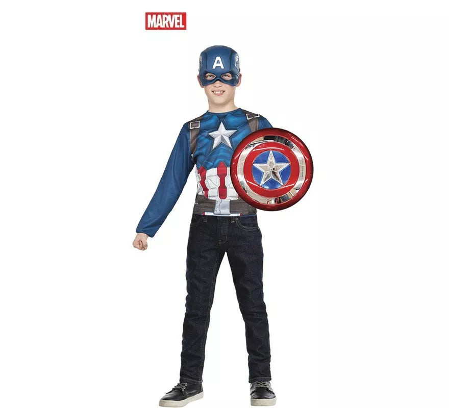 Translation missing: es.Kit de Capitán América: Casco, Pecho y Escudo en caja