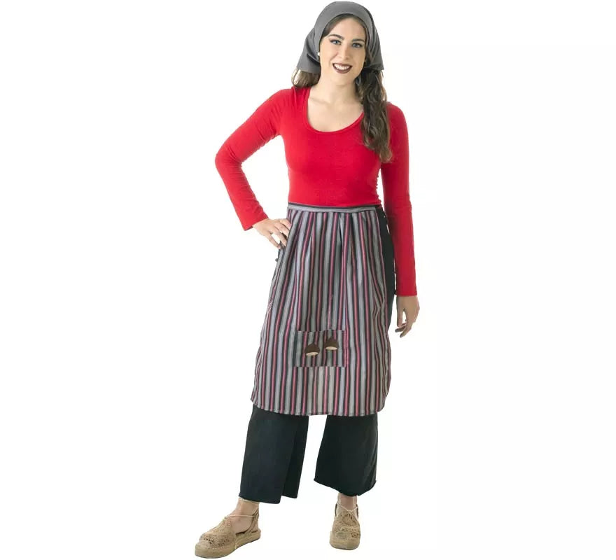 Translation missing: it.Kit de Castañera para mujer: Pañuelo y Delantal colores surtidos