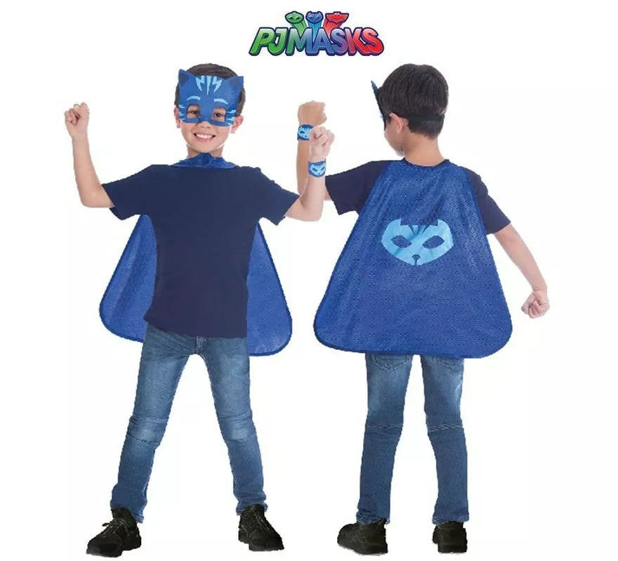 Translation missing: es.Kit de Catboy de Pj Masks Infantil: Antifaz, capa y pulsera