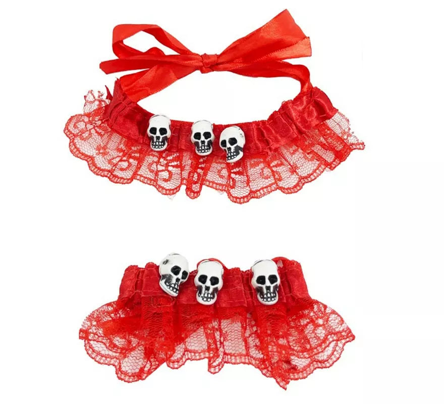 Translation missing: es.Kit de Catrina roja: Chóker y Brazalete
