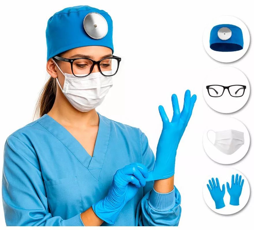 Translation missing: it.Kit de Cirujano: Gorro, Gafas, Guantes y Mascarilla