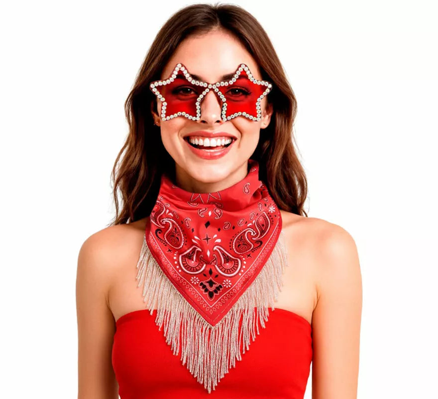 Translation missing: it.Kit de Despedida rojo para mujer: Pañuelo y Gafas